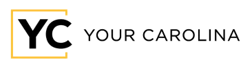featured-in-9 Black letters “YC” in a yellow outlined box, with “YOUR CAROLINA” written to the right in black text.